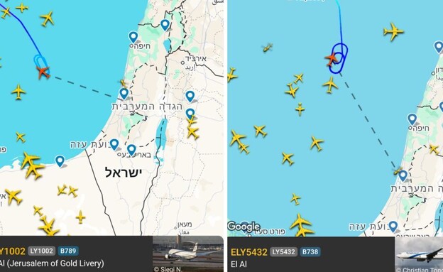 טיסות הסתובבו באוויר (צילום: צילום מסך)