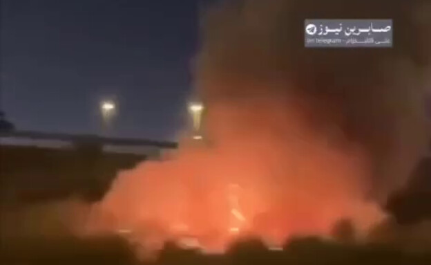 תיעוד נפילה בבסיס אל-עודיד בקטאר