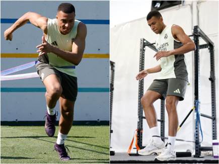 אמבפה. מימין: אחרי הווירוס, משמאל: לפני (Getty) (צילום: ספורט 5)