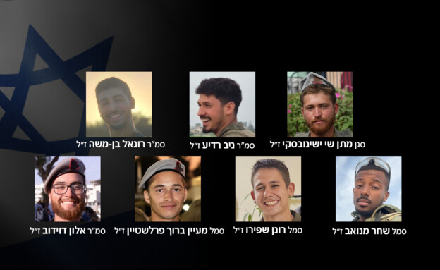 שבעת החללים מהנדסה קרבית (צילום: דובר צה