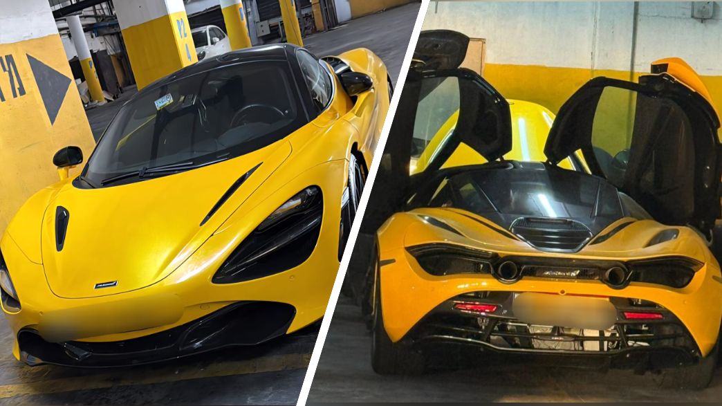 מכונית העל מקלארן שנתפסה בחיפה מכונית העל מקלארן שנתפסה בחיפה