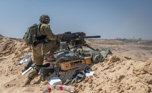 חיילי צה"ל סמוך לגבול עם רצועת עזה (צילום: חיים גולדברג, פלאש 90)