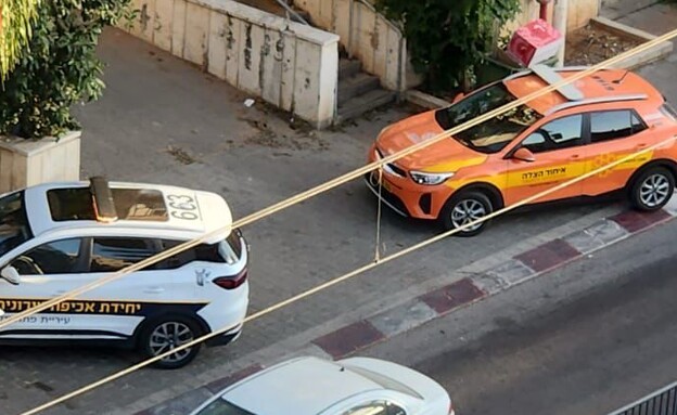 זירת פתח תקווה (צילום: בט"ש וחירום)