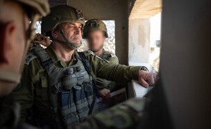הרמטכ"ל, אייל זמיר, בעזה (צילום: דובר צה"ל)
