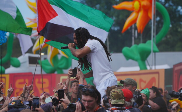 בוב וילן בפסטיבל גלסטונברי (צילום: Ben Birchall, Getty images)