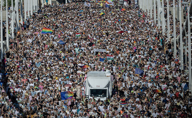 מצעד הגאווה בבודפשט, 2025  (צילום:  Janos Kummer/Getty Images, GettyImages)