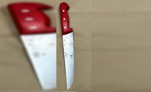 הסכין שבה דקר אזרח סודני את חברו (צילום: דוברות המשטרה)