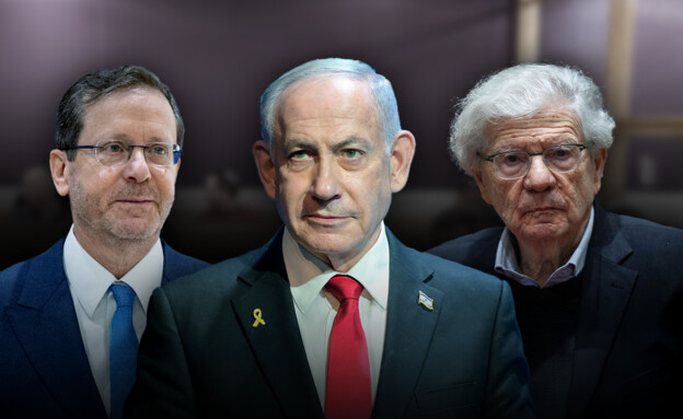 אהרון ברק, בנימין נתניהו, יצחק הרצוג (צילום: תומר נויברג, יונתן זינדל, פלאש 90)