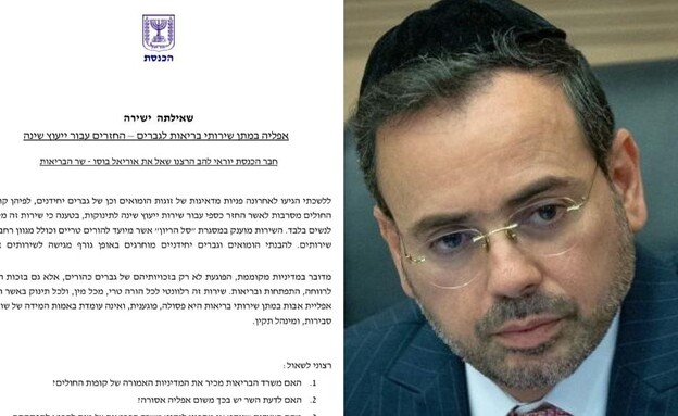 שר הבריאות אוריאל בוסו, המכתב ששלח ח"כ להב הרצנו