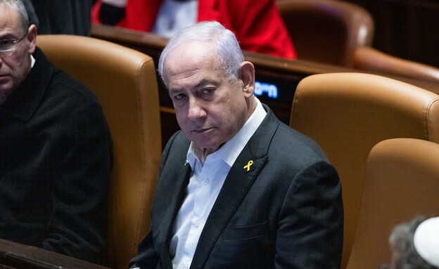 רה"מ נתניהו ובן גביר בזמן ההצבעות (צילום: חיים גולדברג, פלאש 90)