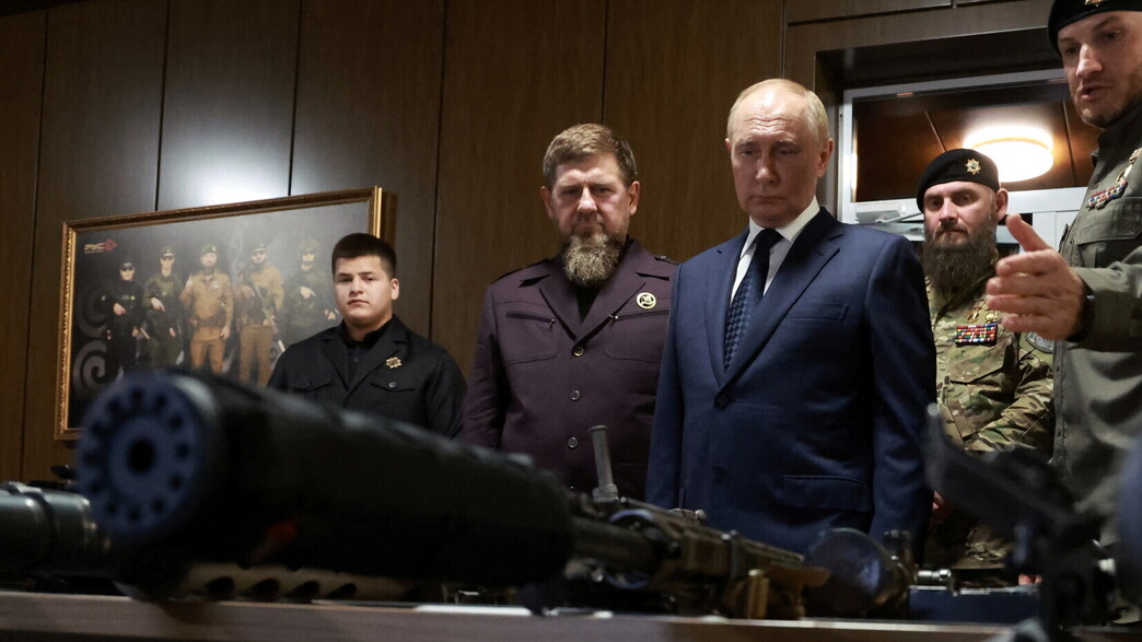 רמזאן קדירוב עם פוטין בביקור בצ'צ'ניה רמזאן קדירוב עם פוטין בביקור בצ'צ'ניה