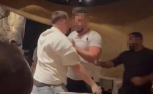 קטטה במסעדה בתל אביב (צילום: רשתות חברתיות)