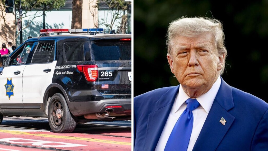 דונלד טראמפ, ניידת משטרה דונלד טראמפ, ניידת משטרה