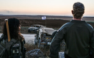 חיילי צה"ל בגבול רצועת עזה (צילום: צפריר אביוב, פלאש 90)