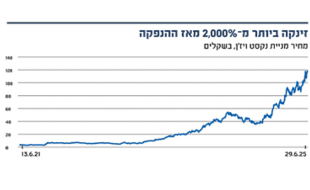 מניית נקסט ויז'ן (אינפוגרפיקה: גלובס)
