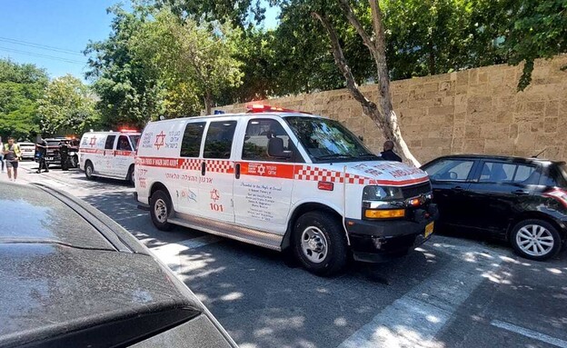 הזירה בהרצליה (צילום: דוברות מד