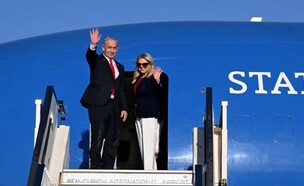 ראש הממשלה בנימין נתניהו ממריא לוושינגטון (צילום: אבי אוחיון / לע"מ‎)