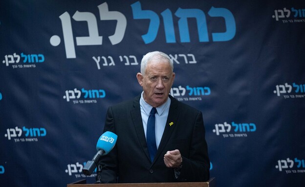 בני גנץ (צילום: יונתן זינדל, פלאש 90)