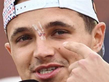 לא נעים. נוריס (GETTY) (צילום: ספורט 5)