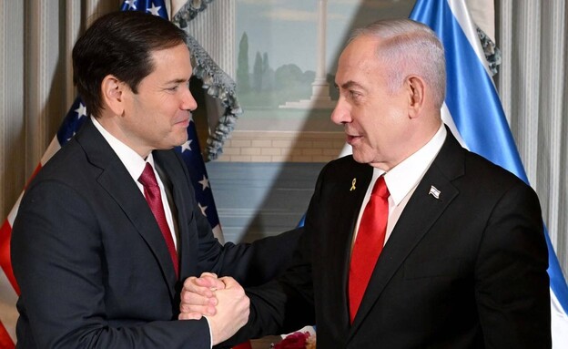 ראש הממשלה נתניהו ומרקו רוביו (צילום: אבי אוחיון, לע
