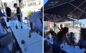 ישראלים גורשו ממסעדה (צילום: צילום מסך)