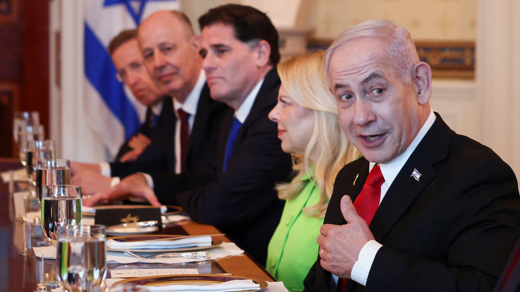 ראש הממשלה בנימין נתניהו בארוחה עם טראמפ בבית הלבן