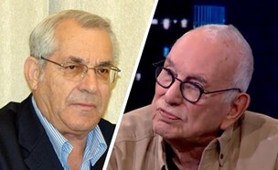 ירון לונדון ומוטי קירשנבאום (צילום: ירון לונדון: מתוך "מה באמת קרה שם?", מוטי קירשנבאום ז"ל: משה מילנר, לע"מ)