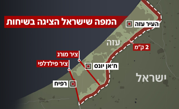 המפה שהציגה ישראל