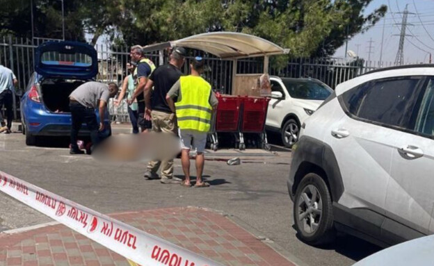 הזירה בצומת גוש עציון (צילום: שימוש לפי סעיף 27א' לחוק זכויות יוצרים)