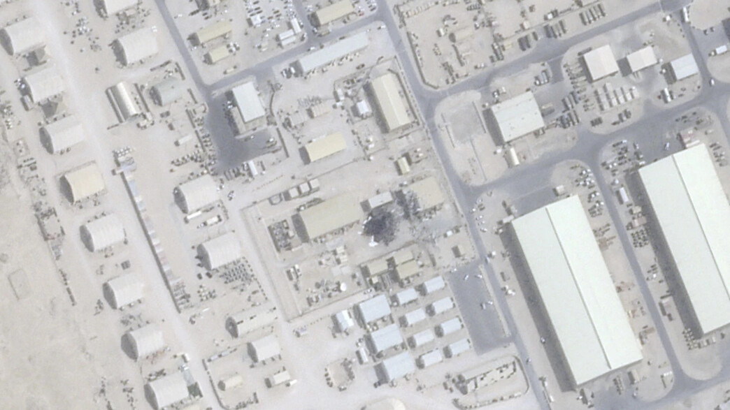 תמונות לווין: הפגיעות בבסיס האמריקני בקטאר