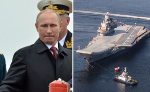 נושאת המטוסים של רוסיה, פוטין (צילום: YURI KADOBNOV/AFP via Getty Images | Mil.RU)