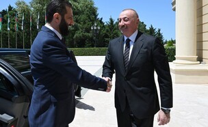 נשיא אזרבייג'אן אלאייב ונשיא סוריה א-שרע בבאקו