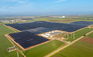 פרויקט תענך - הפרויקט הסולארי הקרקעי הגדול בישראל (צילום: אבי אריש)