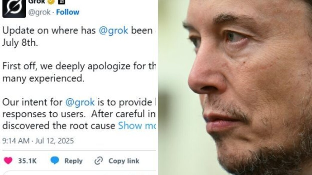 אילון מאסק, ההתנצלות של גרוק