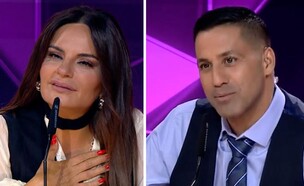 אופירה אסייג ושחר חסון  (צילום: הזמר במסכה, קשת 12)