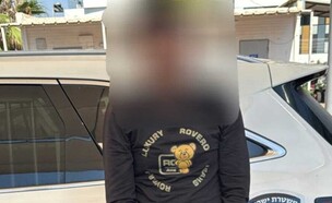 מעצר החשוד (צילום: דוברות המשטרה)