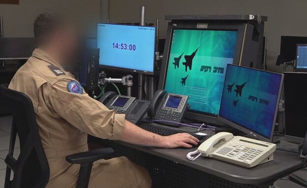 סרן ג', מפקד טייסת תעבורה, יחידת בקרה אווירית צפון (צילום: חדשות 12)
