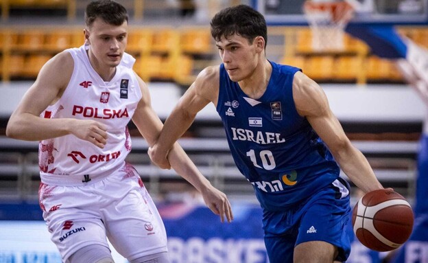 נבחרת ישראל גברים עד גיל 20 (צילום: FIBA PHOTOS)