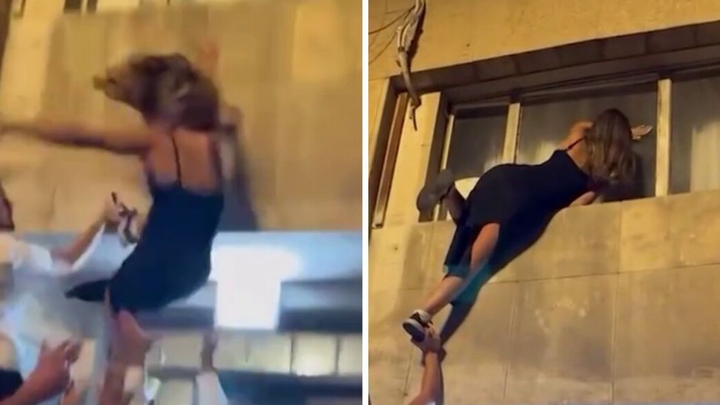 נפלה מקומה שנייה - וניצלה בנס