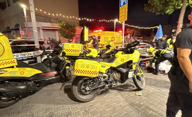בן 60 נורה למוות ביפו (צילום: תיעוד מבצעי מד"א)