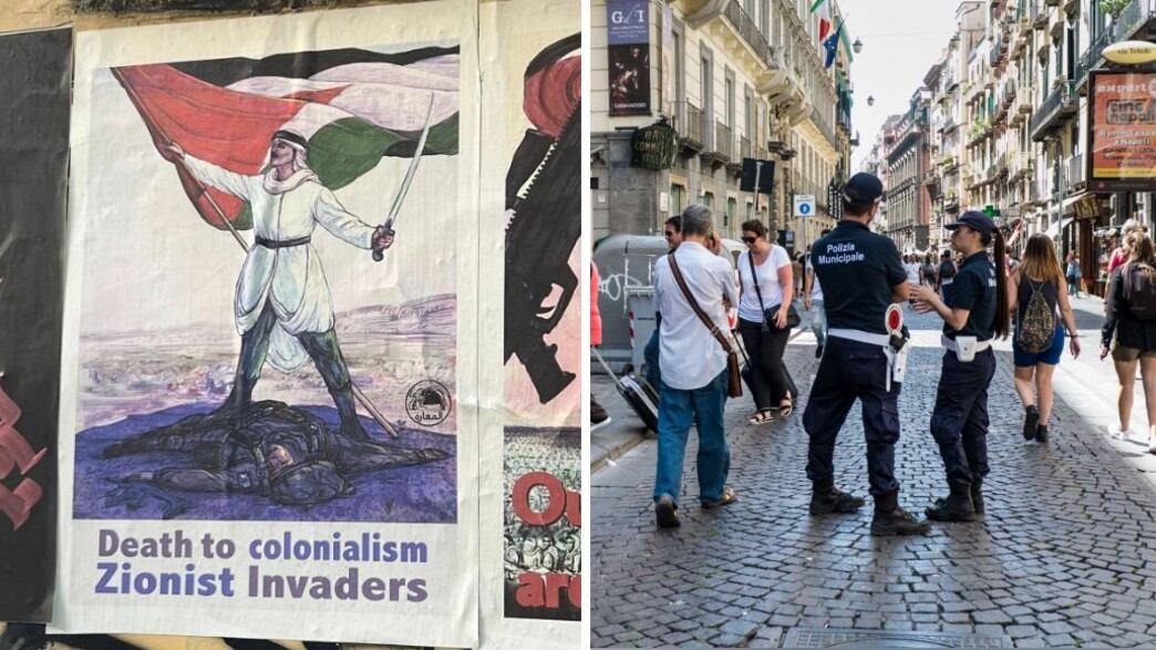 כרזות נגד יהודים בנאפולי