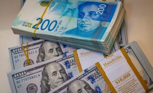 שטרות שקל דולר (צילום: נתי שוחט, פלאש 90)