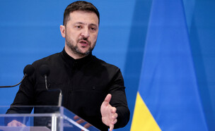 נשיא אוקראינה וולודימיר זלנסקי (צילום: רויטרס)