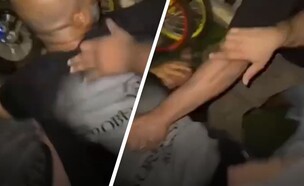 תיעוד הלינץ' ביורים (צילום: עמאר אסאדי)