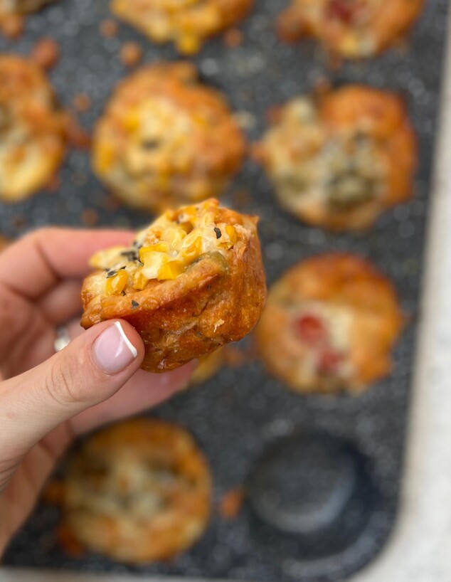 מאפינס פיצה. הילדים יעופו