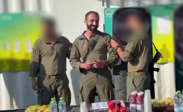 סרן אמיר סעד ז"ל במעמד קבלת דרגה (צילום: שימוש לפי סעיף 27א' לחוק זכויות יוצרים)