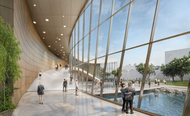 רמת גן היכל התרבות (הדמיה: מילוסלבסקי אדריכלים)