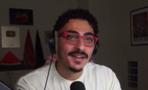 חמזה סעדה, פעיל פרו-פלסטיני בסרטון הסברה נגד ישראל (צילום: שימוש לפי סעיף 27א' לחוק זכויות יוצרים)