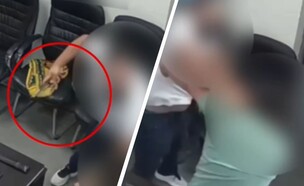 תקיפת עובד ציבור (צילום: דוברות המשטרה)