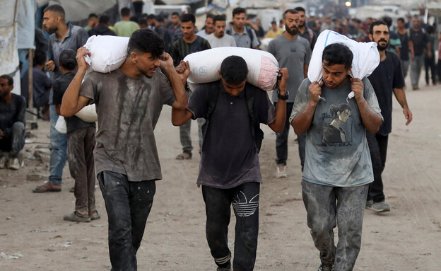 משבר הרעב בעזה (צילום: reuters)